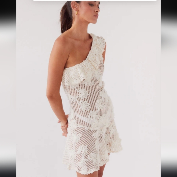 Peppermayo Dresses & Skirts - Peppermayo Exclusive - Juliette Embroidered Mini Dress - Ivory Tea